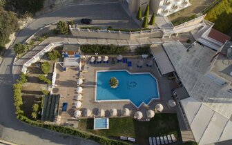 Hotel Diagoras - letecký pohľad - letecký zájazd CK Turancar (Rodos, Faliraki)