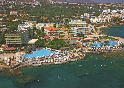 Hotel Eri Beach & Village - letecký záber - letecký zájazd CK Turancar - Kréta, Hersonissos