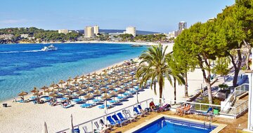 hotel Flamboyan Caribe - pláž - letecký zájazd od CK Turancar - Malorka, Magaluf