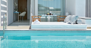 Hotel Amira Luxory Resort - izba so súkromným bazénom - letecký zájazd CK Turancar - Kréta, Adelianos Kampos