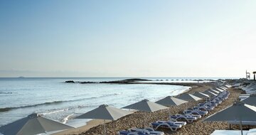 Hotel Arina Beach - pláž - letecký zájazd CK Turancar-Kréta, Agia Marina