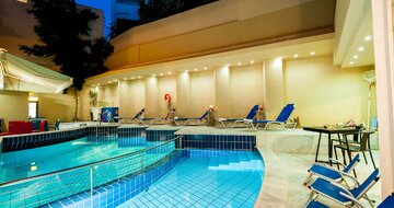 Elina hotel Apartments - bazén - letecký zájazd CK Turancar - Kréta, Rethymno