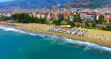 Eftalia Downtown - pláž - letecký zájazd CK Turancar - Turecko, Alanya