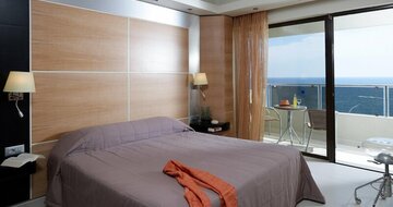 Hotel Esperos Mare - rodinná izba s bočným výhľadom na more - letecký zájazd CK Turancar (Rodos, Faliraki)