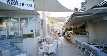 Hotel Dimitrios Beach - bar - letecký zájazd CK Turancar - Kréta, Rethymno