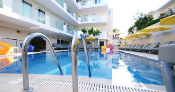 Hotel Dimitrios Beach - bazén - letecký zájazd CK Turancar - Kréta, Rethymno