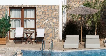 Hotel Costa Lindia beach - rodinná izba so zdieľaným bazénom - letecký zájazd CK Turancar (Rodos, Lardos)