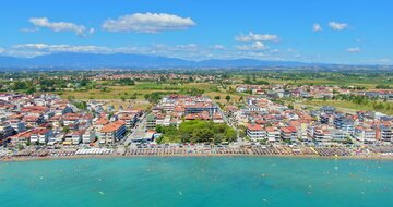 Paralia-panoráma - autobusová doprava CK Turancar (Paralia - Olympská riviéra)